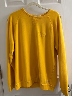 Marine Layer Yellow Crewneck Sweatshirt Large L